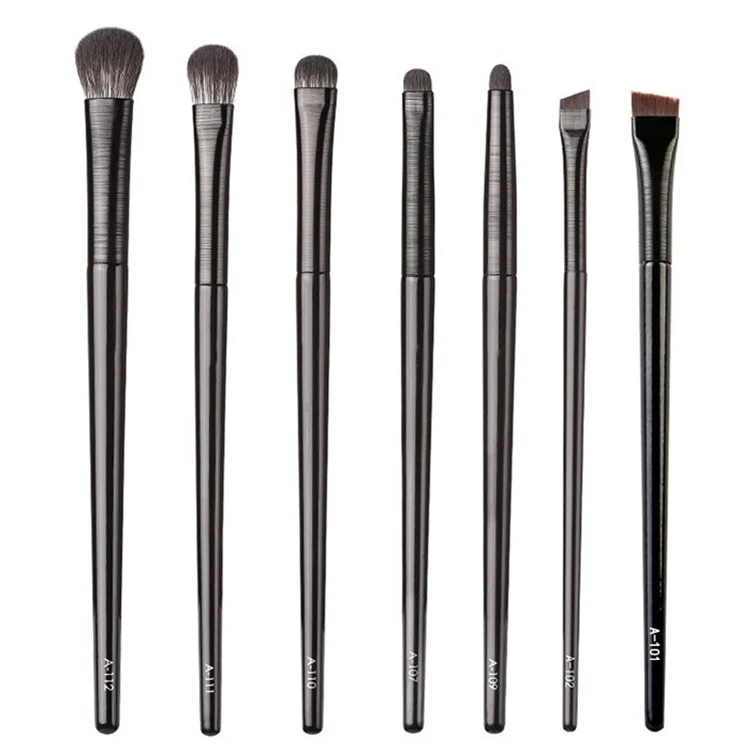 7Pcs / Set Soft Artificial Fiber Eyeshadow Blending Brush Kit Eye Makeup Brush Set Eyeshadow Eyeliner Lip Brushes
