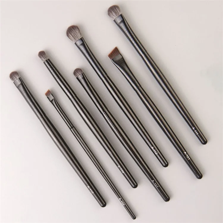7Pcs / Set Soft Artificial Fiber Eyeshadow Blending Brush Kit Eye Makeup Brush Set Eyeshadow Eyeliner Lip Brushes