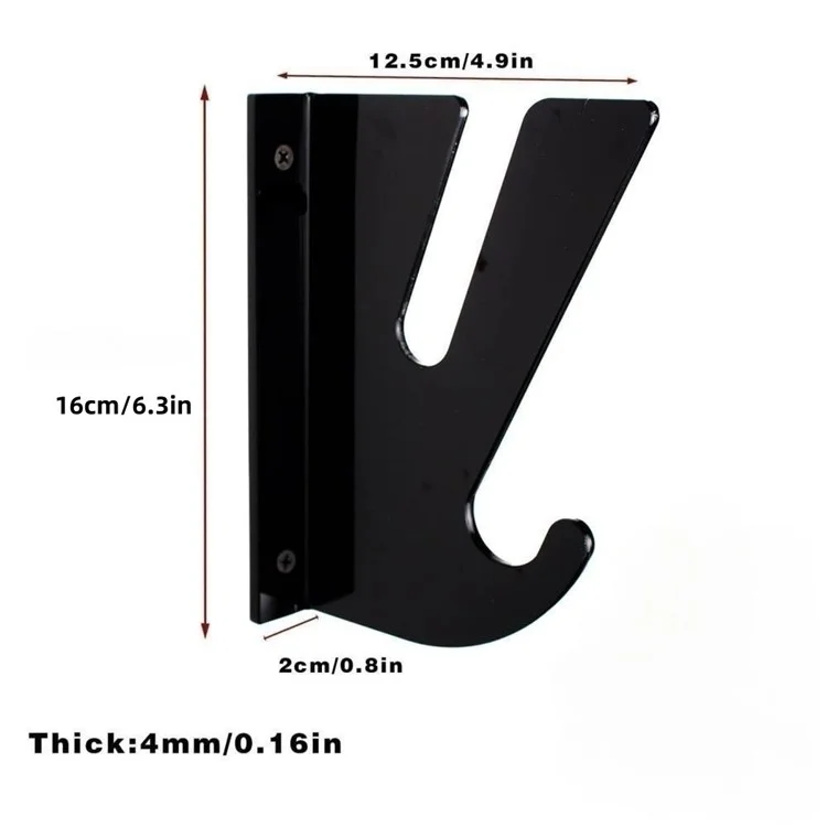YX008 One Pair Skateboard Longboard Wall Hanger Storage Mount Rack Organizer Display Holder