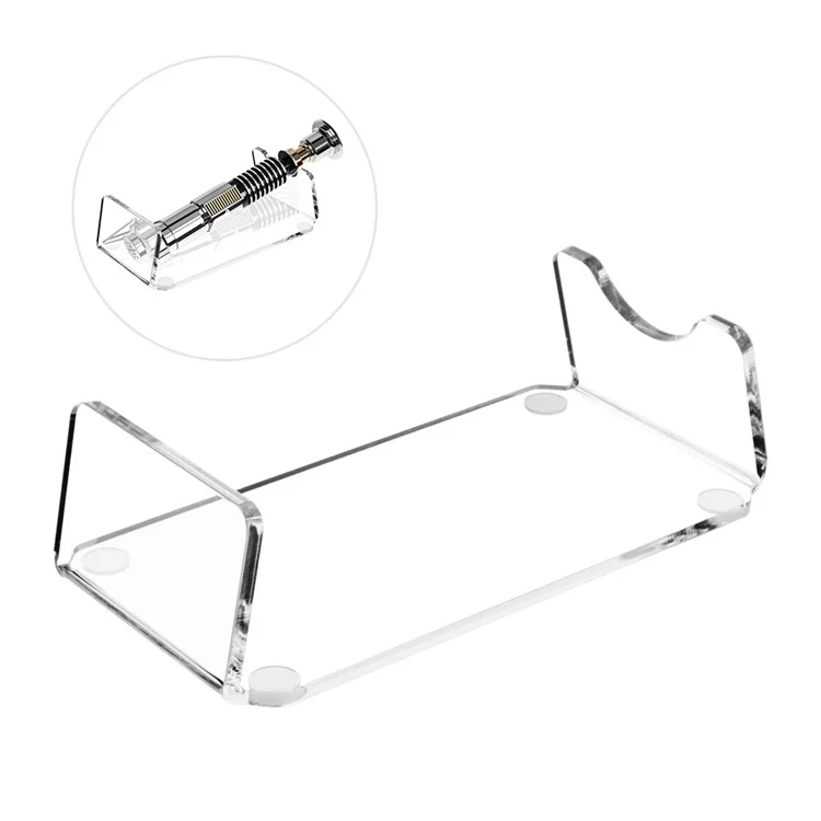 YX009 Lightsaber Mount Stand Clear Acrylic Light Saber Flat Display Holder Rack Home Office Decoration