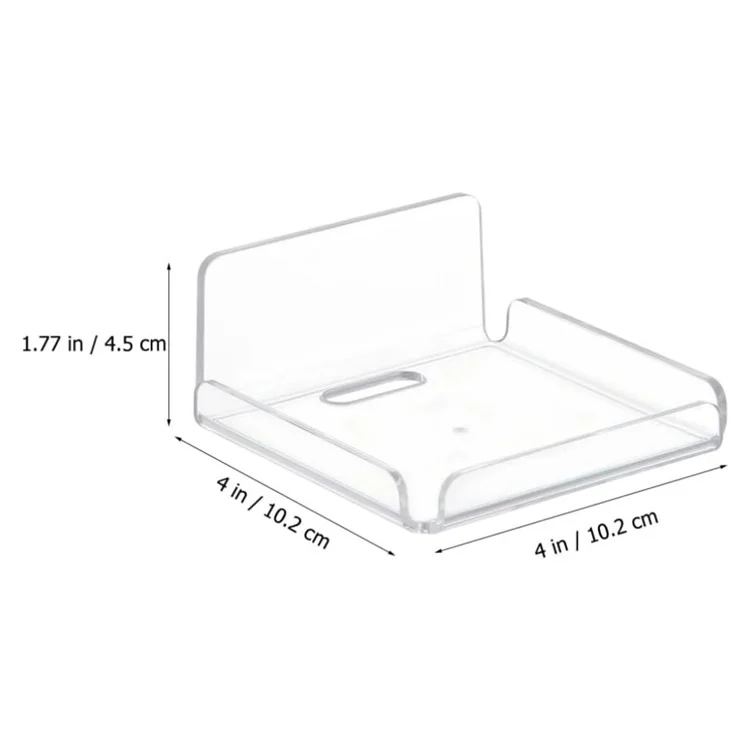 YX007 2Pcs / Set Security Camera Wall Hanger Acrylic Floating Wall Shelve Speaker Hanging Holder Mount