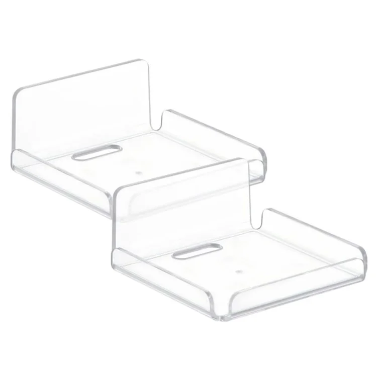 YX007 2Pcs / Set Security Camera Wall Hanger Acrylic Floating Wall Shelve Speaker Hanging Holder Mount