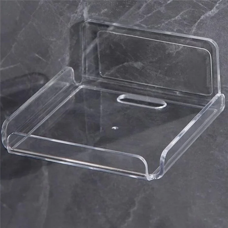 YX007 2Pcs / Set Security Camera Wall Hanger Acrylic Floating Wall Shelve Speaker Hanging Holder Mount