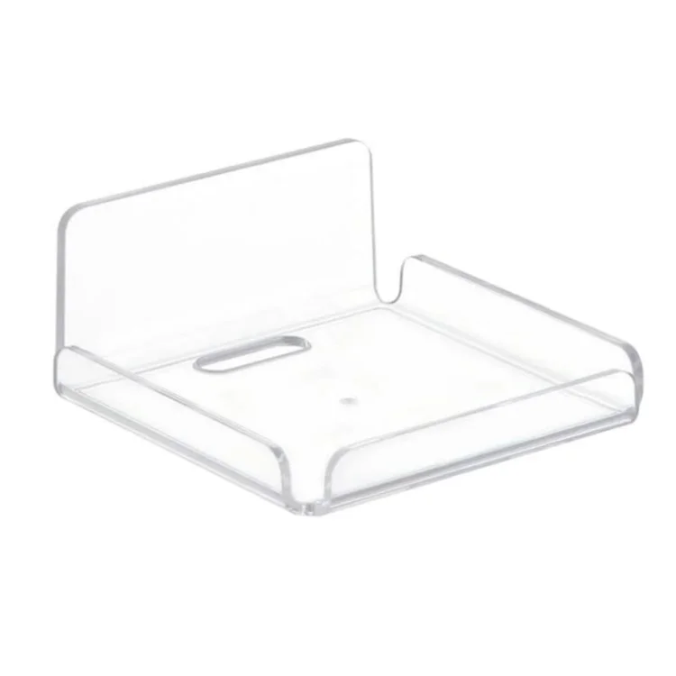 YX007 2Pcs / Set Security Camera Wall Hanger Acrylic Floating Wall Shelve Speaker Hanging Holder Mount