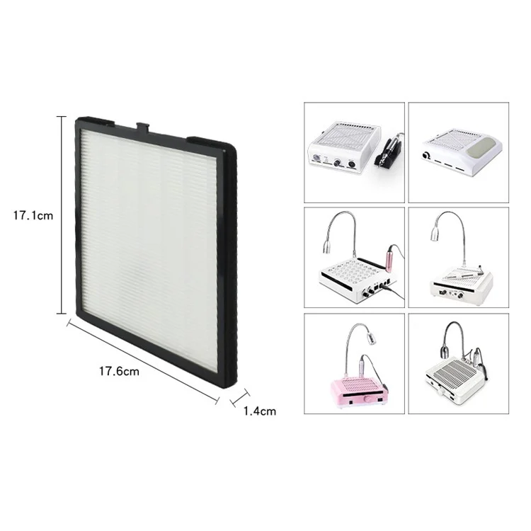 DC-239LW / 14mm Filtro colector de polvo de uñas Placa de pantalla de máquina de manicura para aspiradora de uñas