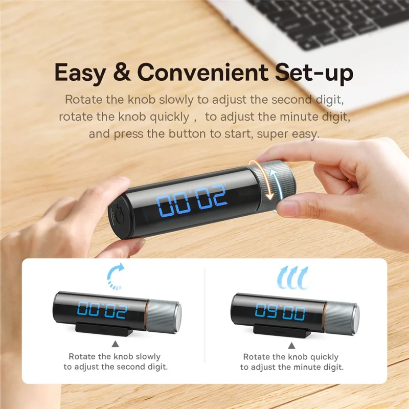 BASEUS Heyo Series Cronômetro Magnético de Contagem Regressiva com Função de Memória