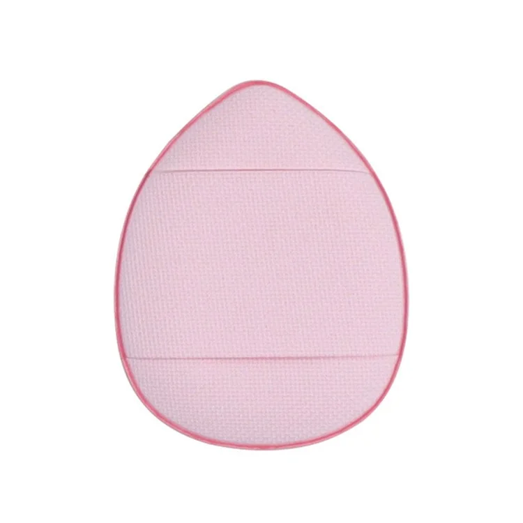 Mini Puff de Maquillage en Cuir PU Souple + Coussin Éponge de Beauté Pied Supporte l'Utilisation à Sec et Humide - Couleur Aléatoire