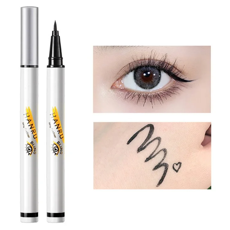 Crayon Eyeliner Couleur Waterproof pour Femmes Crayon Eyeliner Liquide Séchage Rapide Maquillage des Yeux - Noir