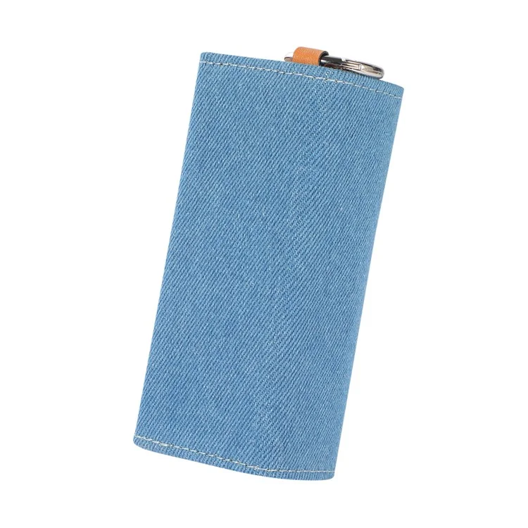 For IQOS ILUMA E-cigarette Protective Case Star Decor Portable Storage Bag - Denim / Silver Star