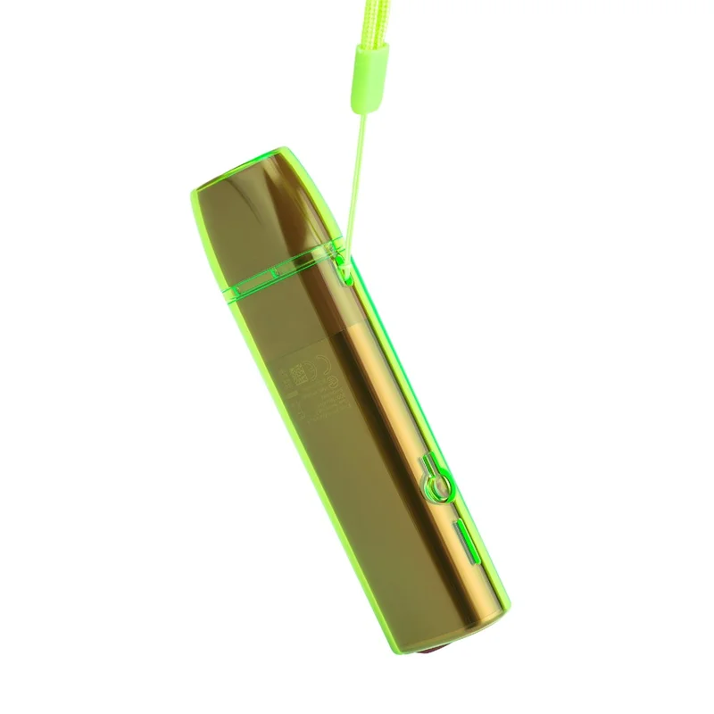Per IQOS ILUMA ONE Custodia protettiva in PC rigido E-cigarette a prova di caduta con cordino - Verde