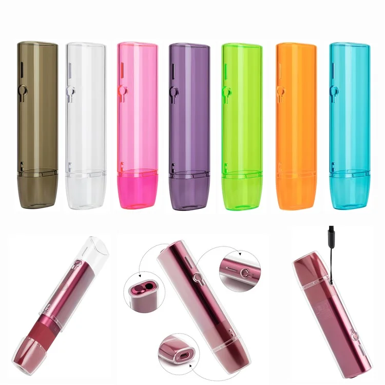 For IQOS ILUMA ONE Hard PC Protective Case E-cigarette Drop-proof Cover with Lanyard - Dark Purple