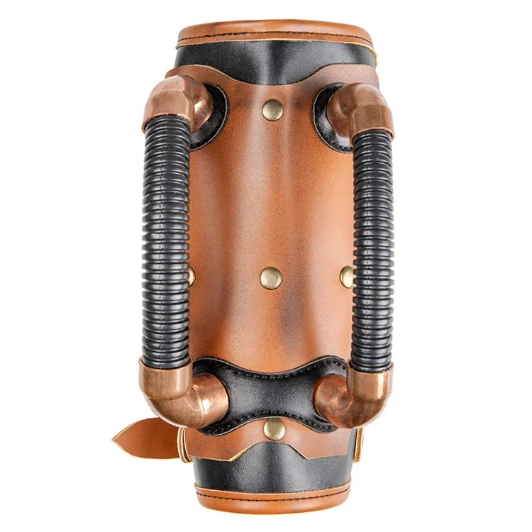 FAS002BN Ретро рыцарский браслет для рук на Хэллоуин из искусственной кожи Steampunk Cosplay Props