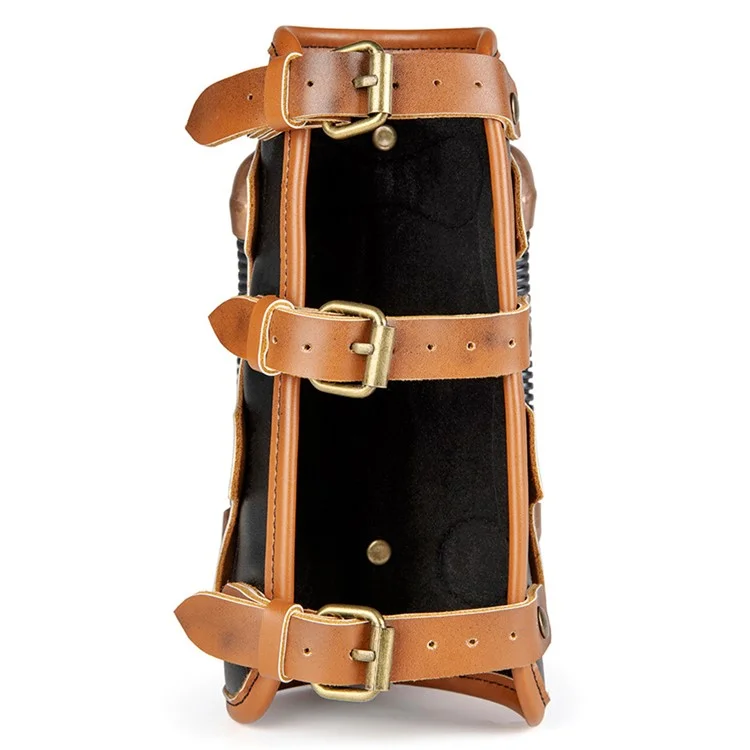 Fas002bn Halloween Retro Knight Arm Ring Armband PU Leder Waffen Bracer Steampunk Cosplay Requisiten