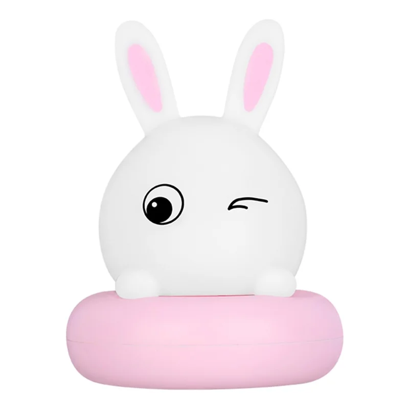 Sjov formet silikone touch natlampe, sengelampe, soveværelsesdekoration, LED-lygte, hjemmedekor - pink