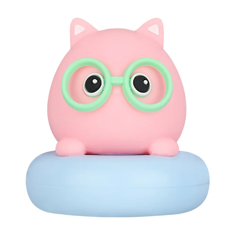 Cute Shape Silicone Touch Night Lamp Bedside Lamp Bedroom Decoration LED Light Home Decor - Blue