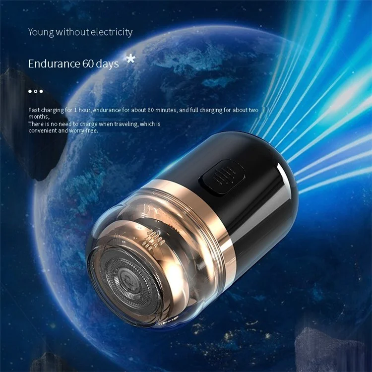 Rasoir électrique portable 2 en 1 TY-500 Capsule Mini - Blanc