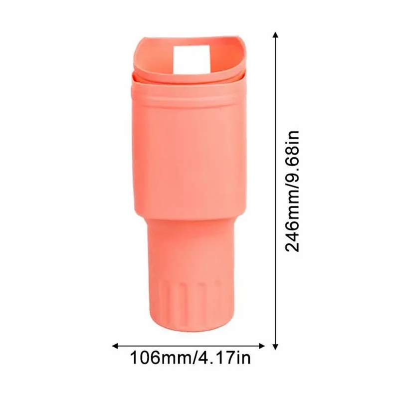 45676 for Stanley Cup 40 OZ Water Bottle Cover Silicone Water Bottle Phone Holder - Orange