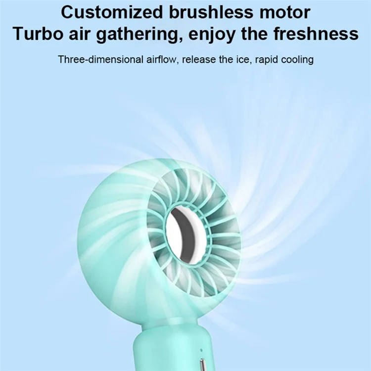 TGVI'S Ventilateur de refroidissement portable rechargeable USB - Blanc