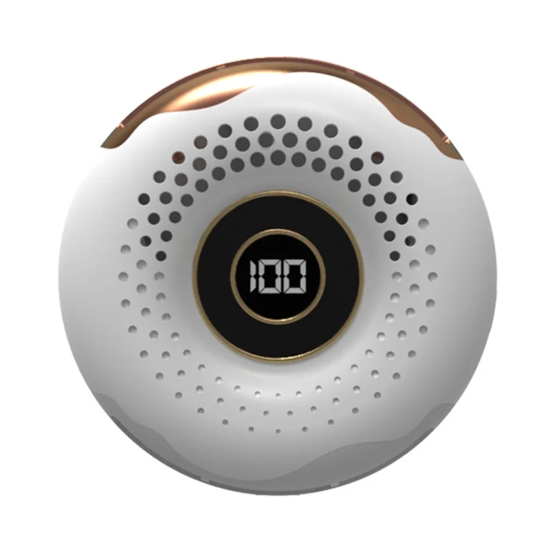 T11 Donut Shape Multifunction Mini Cooling Fan Portable Summer Fan Cooler with Neck Rope - White