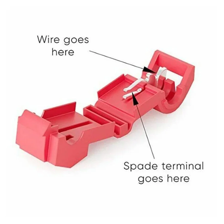 120PCS T-Type Non-Stripping Clamp Combination Plug-in Main Line Branch Clamp Terminal Set