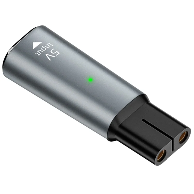 For Philips Shaver Hair Clipper Type-C to 5V Shaver Charger Plug Adapter - Grey