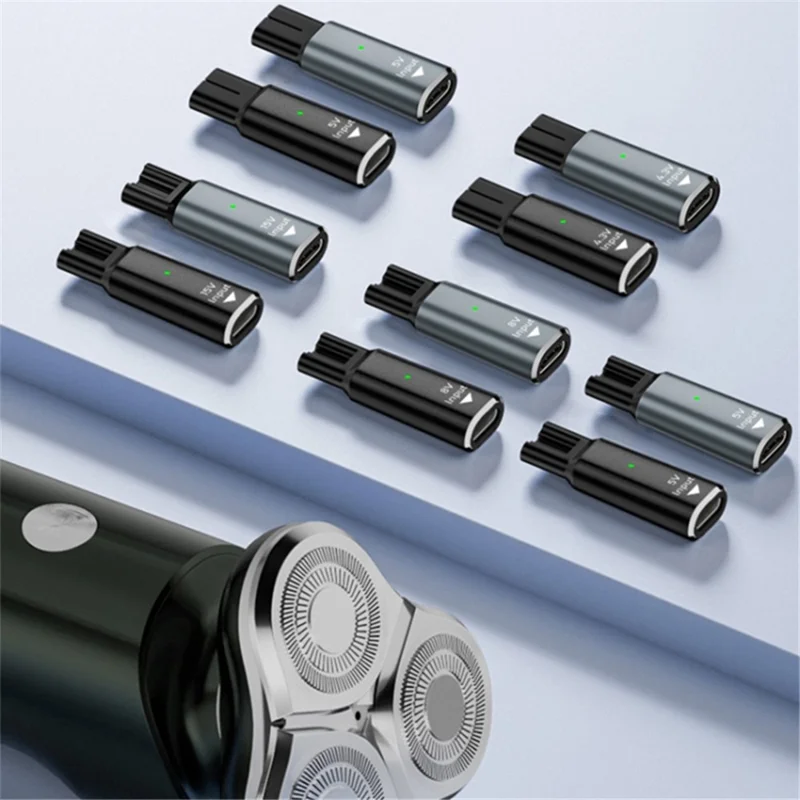 For Philips Shaver Hair Clipper Type-C to 5V Shaver Charger Plug Adapter - Grey