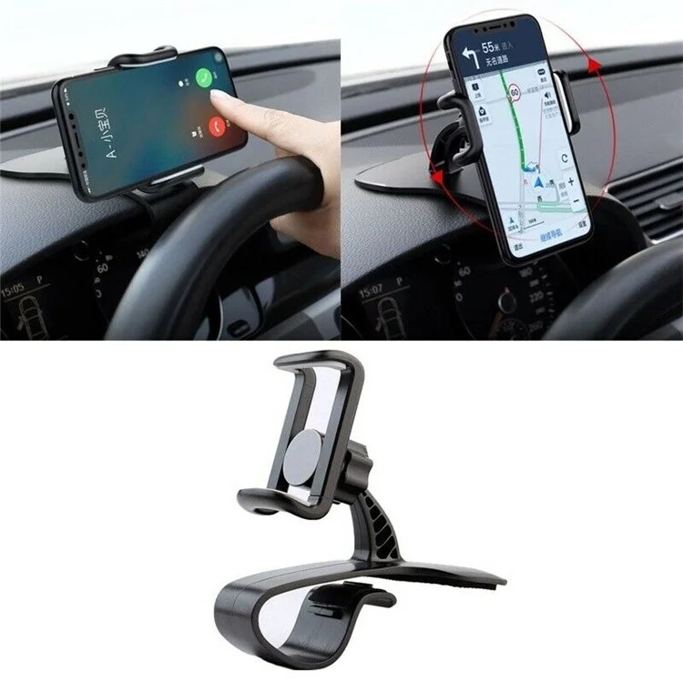 Car Dashboard 360 Degree Rotatable Mobile Phone Holder Stand