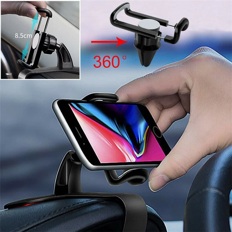 Car Dashboard 360 Degree Rotatable Mobile Phone Holder Stand