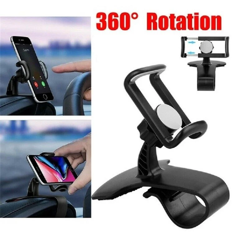 Car Dashboard 360 Degree Rotatable Mobile Phone Holder Stand