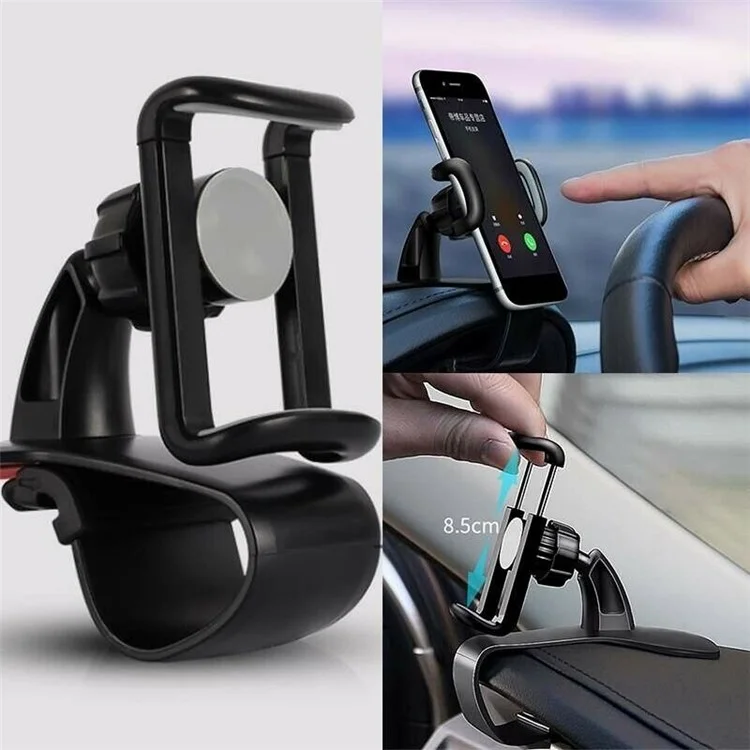 Car Dashboard 360 Degree Rotatable Mobile Phone Holder Stand