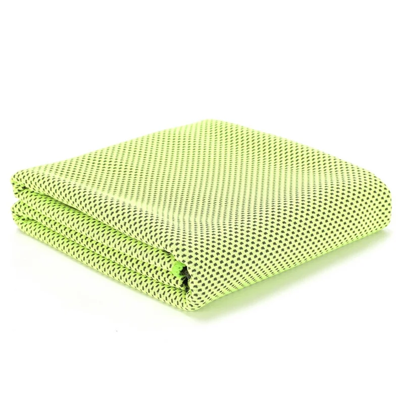 Upgraded Instant Cooling Towel Summer Sports Cold Towel (OPP Upgrade) - Green