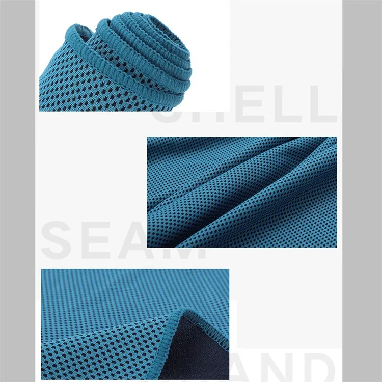 Serviette De Refroidissement Instantanée De Serviette À Froid Absorbant À Deux Côtés (emballage Anglais Amélioré) - Bleu Ciel