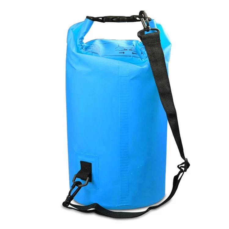 15L Outdoor Waterproof Swimming Bag Bucket Lightweight Floating Dry Sack - Baby Blue