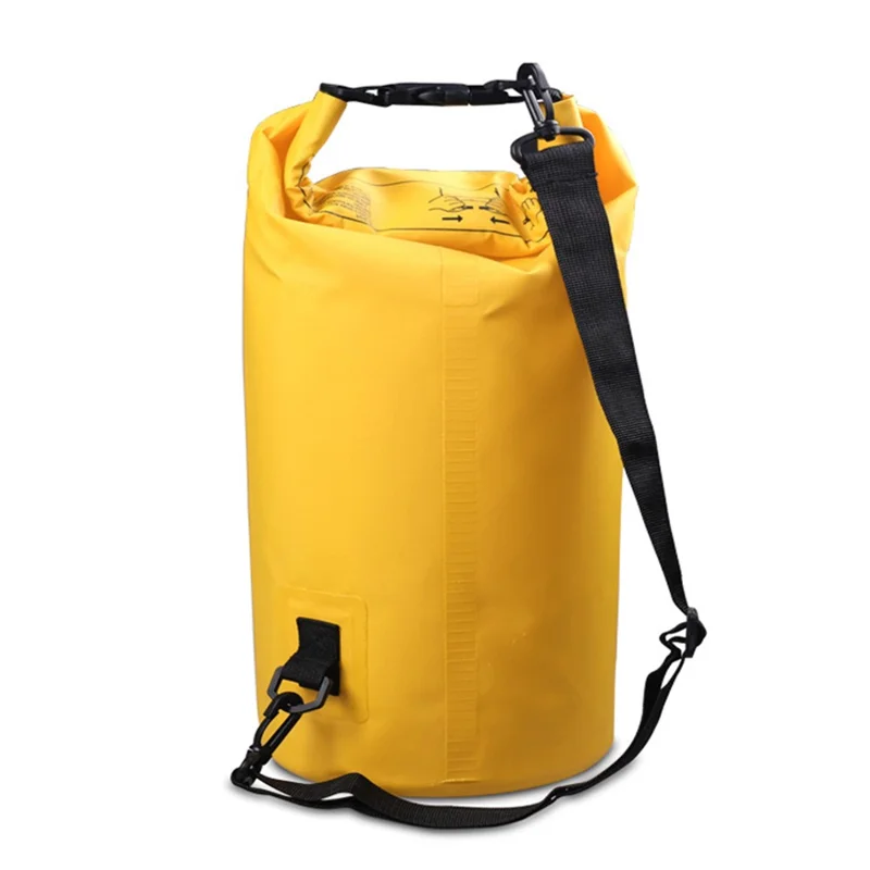 15L Outdoor Waterproof Swimming Bag Bucket Lightweight Floating Dry Sack - Yellow