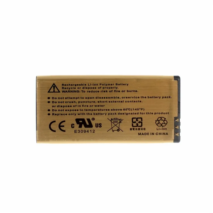 BL-5T 2680mAh Gold Color Rechargeable Li-Polymer Battery for Nokia Lumia 820