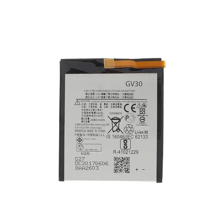 OEM 2630mAh GV30 Li-polymer Battery Replacement for Motorola MOTO Z XT1650-05 SNN5972A