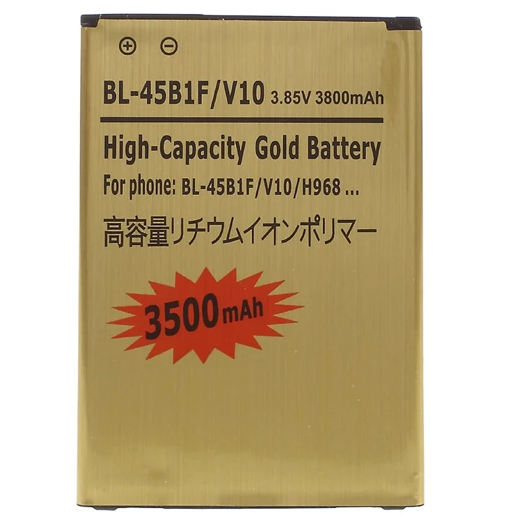 3800mAh Gold Color BL-45B1F Li-polymer Battery for LG V10