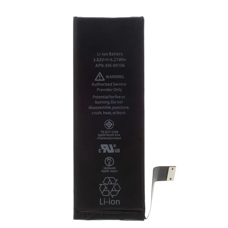1:1 AAA 3.82V 1624mAh Li-ion Battery Replacement for iPhone SE