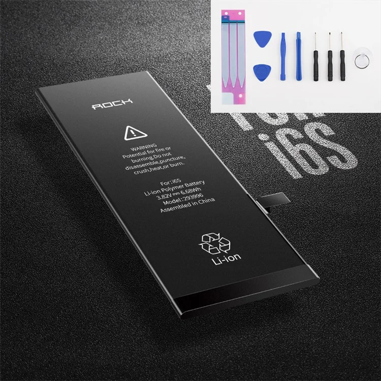ROCK 3.82V 1750mAh Li-ion Polymer Battery + Tool Kit for iPhone 6s 4.7 inch