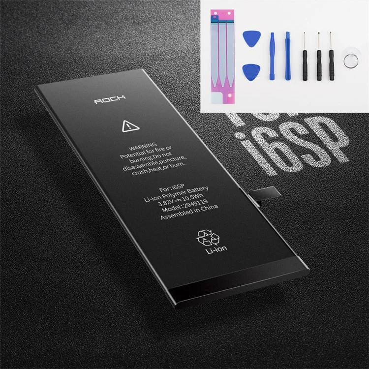 ROCK 3.82V 2750mAh Li-ion Polymer Battery + Tool Kit for iPhone 6s Plus 5.5 inch