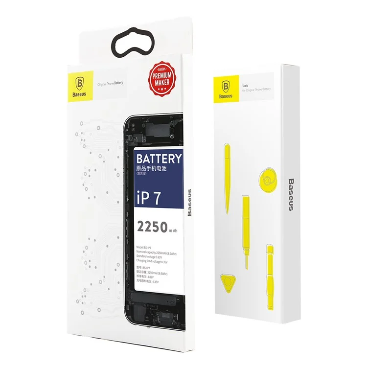 BASEUS 3.82V 2250mAh Li-polymer Battery Replacement for iPhone 7 (High-capacity Version)