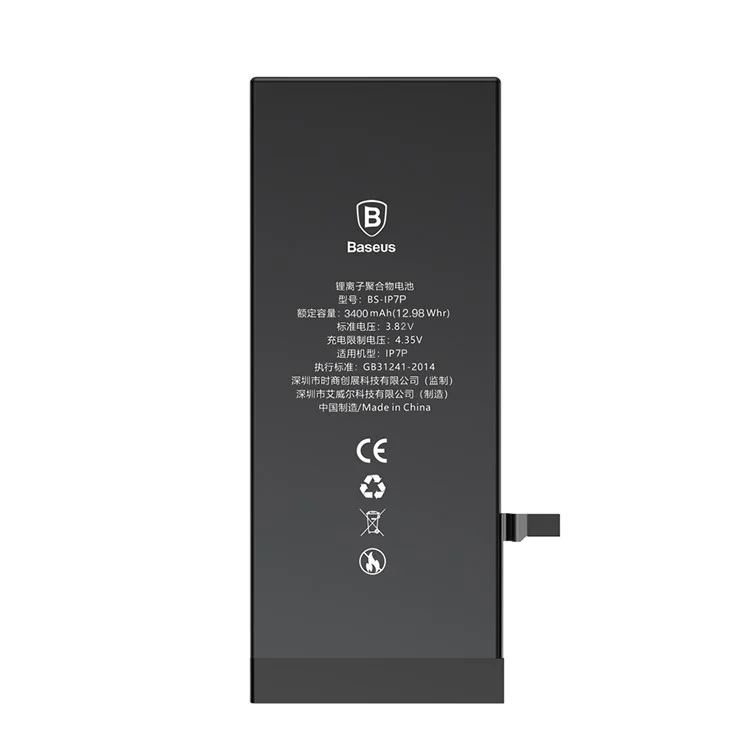 BASEUS 3.82V 3400mAh Li-polymer Battery Replacement for iPhone 7 Plus (High-capacity Version)