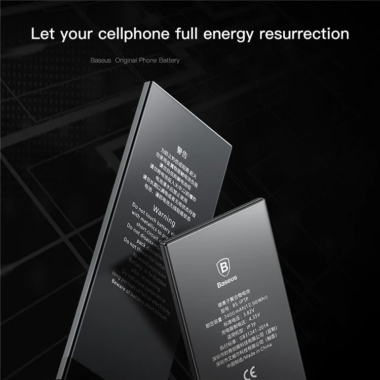 BASEUS 3.82V 3400mAh Li-polymer Battery Replacement for iPhone 7 Plus (High-capacity Version)