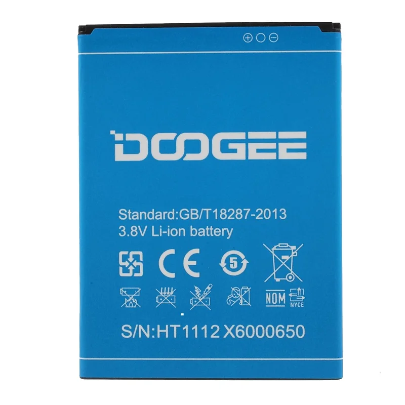 S/N: HT1112X6000650 Li-ion Battery for Doogee X6 (3000mAh)