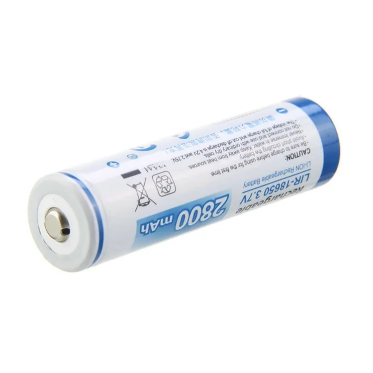 GODP 2PCS 3.7V 2800mAh 18650 Lithium Li-ion Rechargeable Batteries