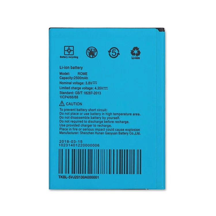 3.8V 2500 Mah Batería de Iones de Litio Para Umi Roma / Roma X