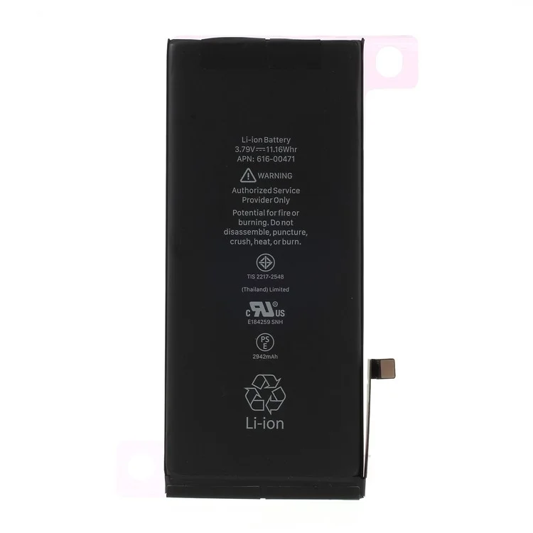 2942mah li-ion battery (non-oem) pour apple iphone xr 6,1 pouces