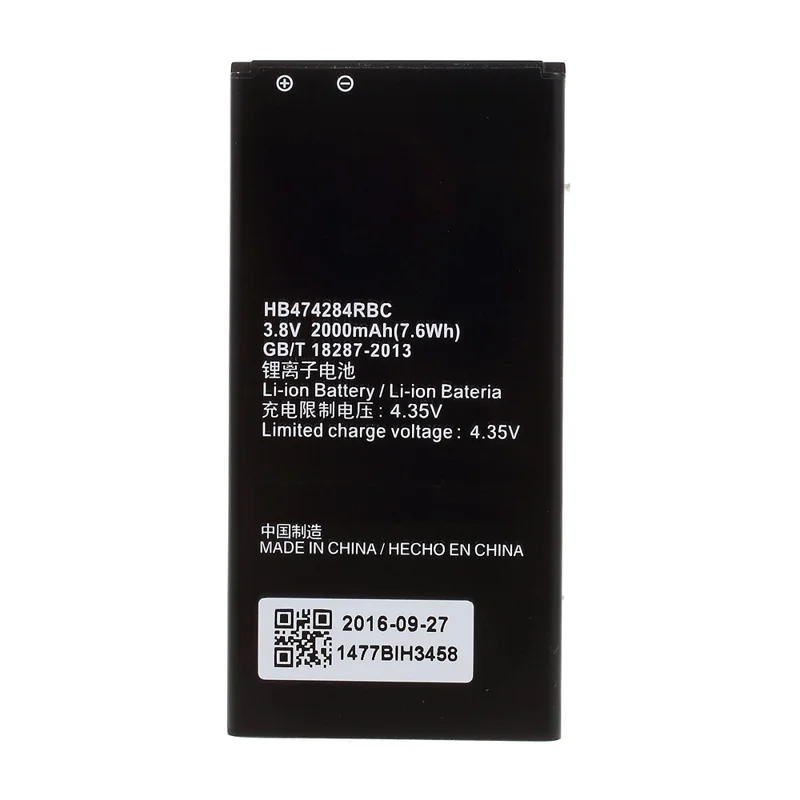 Batterie Li-ion 2000mAh HB474284RBC pour Huawei C8816 Y625 G601 Y635 G521 (OEM)