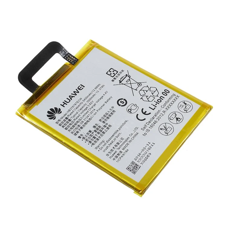 For Huawei Honor V8 OEM 3500mAh Li-Polymer Battery Replacement (HB376787ECW)