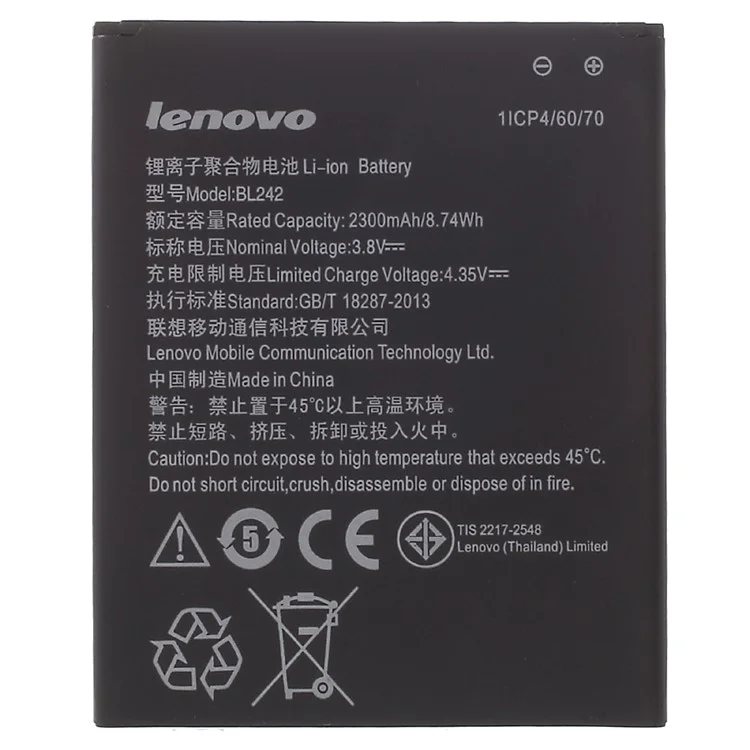 OEM 2300mAh Li-ion BL242 Battery Replacement for Lenovo K3 Music Lemon / A3860 A3580 A3900